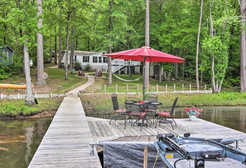 Lakefront Sparta Home: Fire Pit, Dock & Kayak