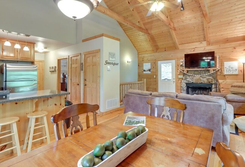 Pet Friendly Ellijay Home W/ Hot Tub + Game Room!