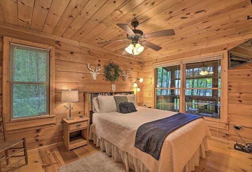 Pinot & Pine  Chic Log Cabin ~ 5 Mi To Blue Ridge