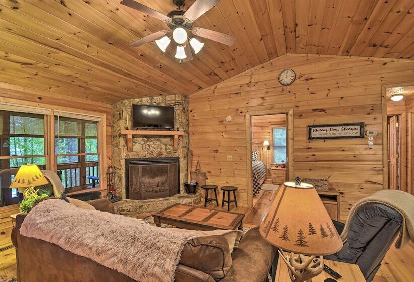 Pinot & Pine Chic Log Cabin ~ 5 Mi To Blue Ridge