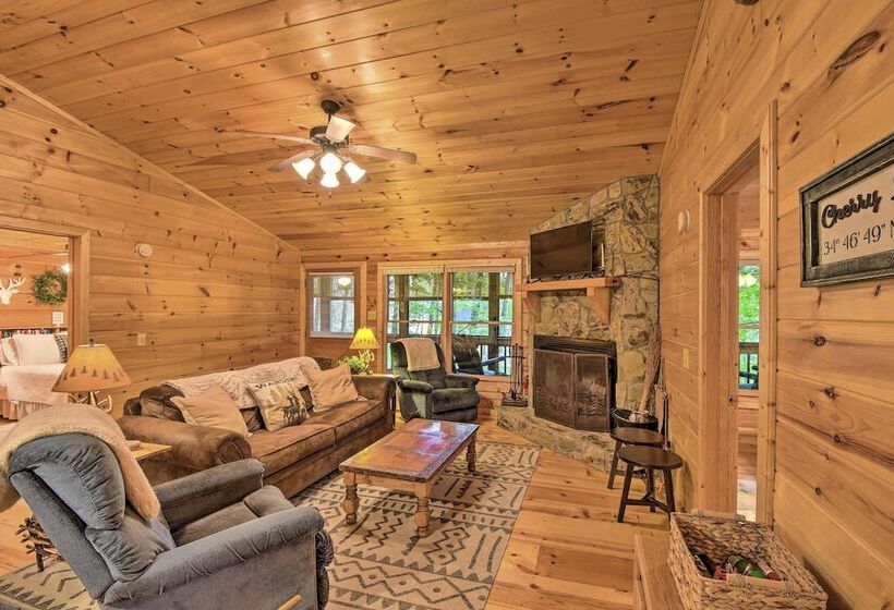 Pinot & Pine  Chic Log Cabin ~ 5 Mi To Blue Ridge