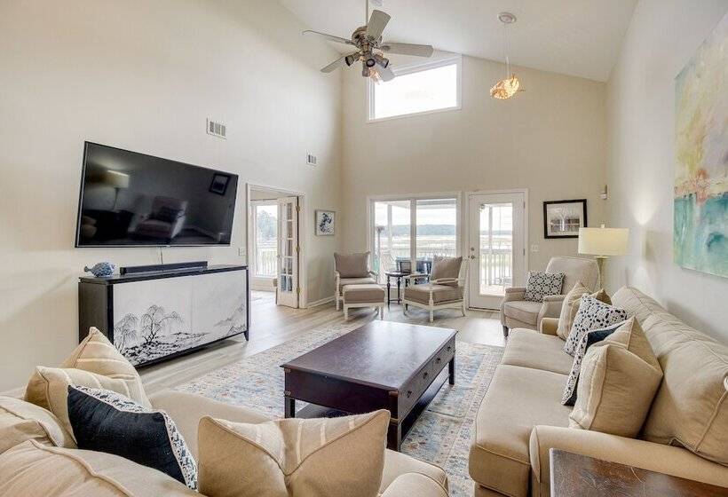 Riverfront Savannah Retreat W/ Private Dock!