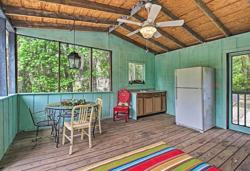 Rustic Midway Retreat W/ Deck & Creek Access!