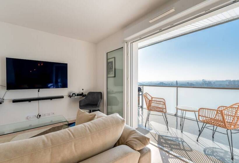 تختخواب و صبحانه Rouen Seine View Apartment