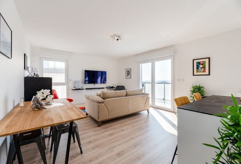 تختخواب و صبحانه Rouen Seine View Apartment