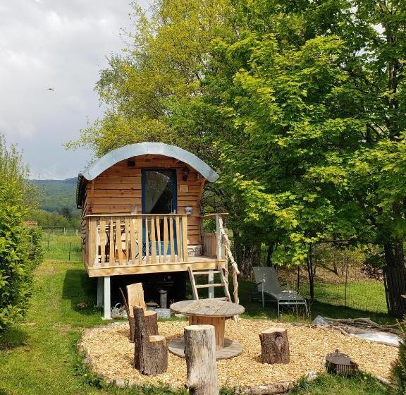 민박 La Roulotte Tiny House Du Mond Idéal