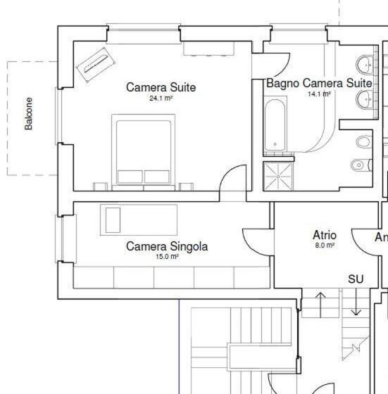 تختخواب و صبحانه Bella Vita Guesthouse  Parcheggio Privato Interno