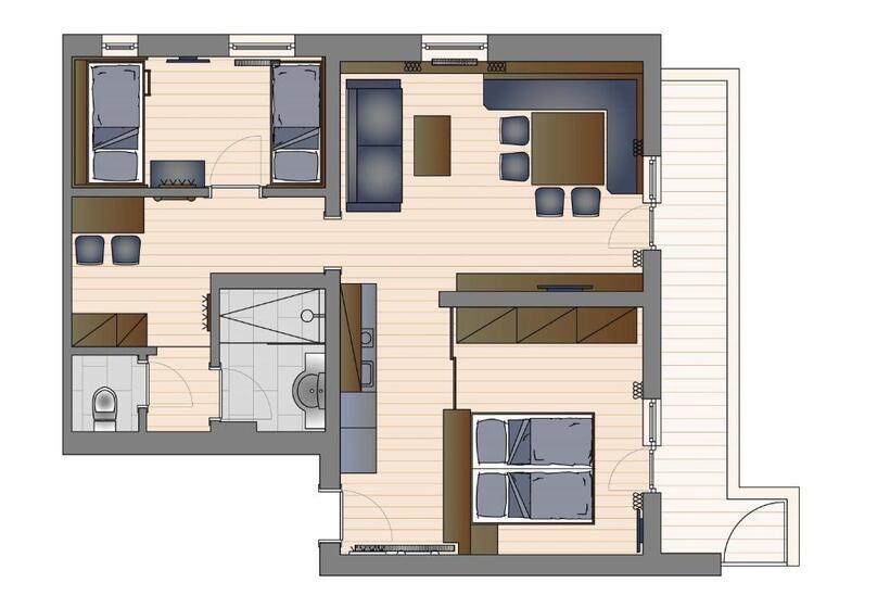 בית מלון כפרי Das Grünholz Apart