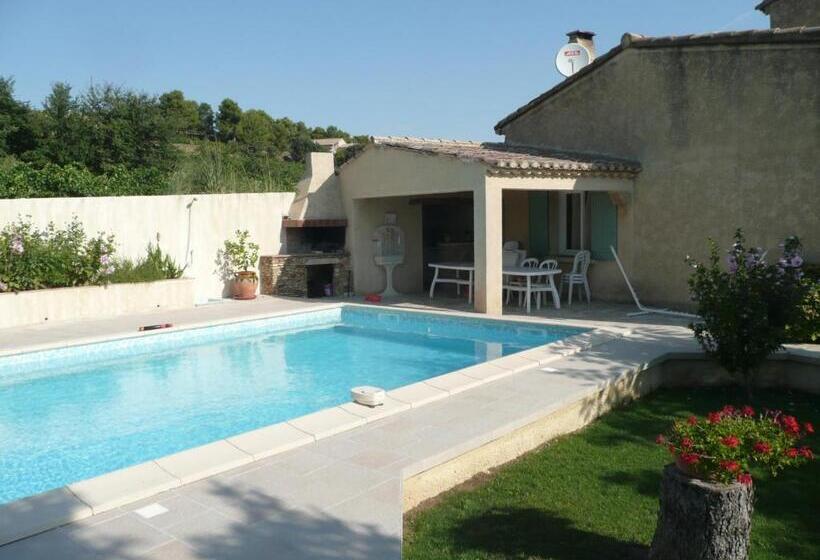 ベッドアンドブレックファースト Chambres D Hôtes Climatisées Avec Cuisine D été Villa Gour Du Peyrol