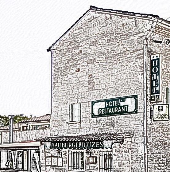 הוסטל Logis Hotel L  Auberge D Uzes
