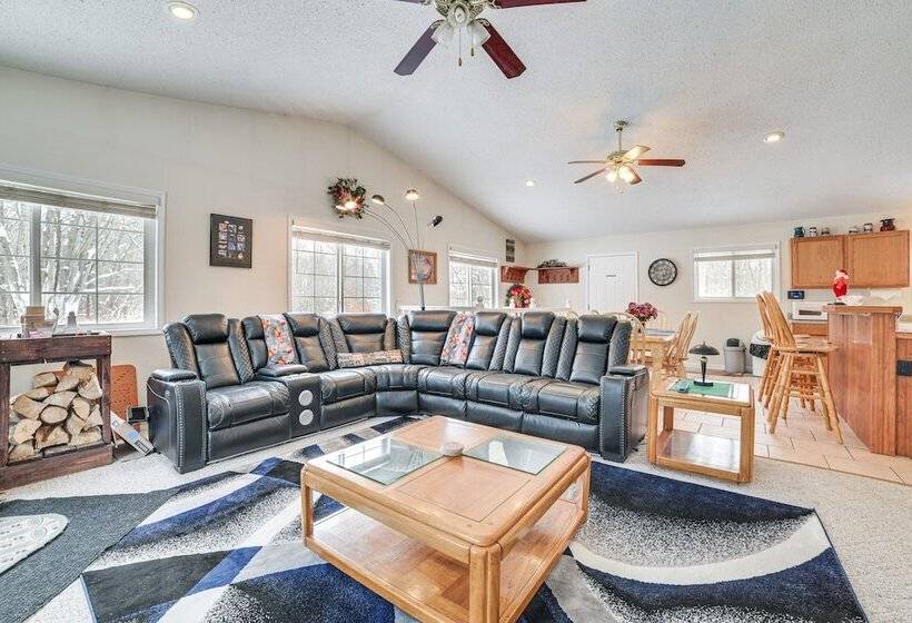 Secluded Mancelona Home W/ Gas Grill!