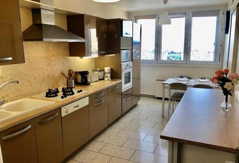 تختخواب و صبحانه Chambre Privée En Colocation Villeurbanne Métro Bonnevay