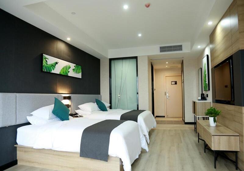 בית מלון כפרי Thank Inn Chain Fuyang Linquan Stadium