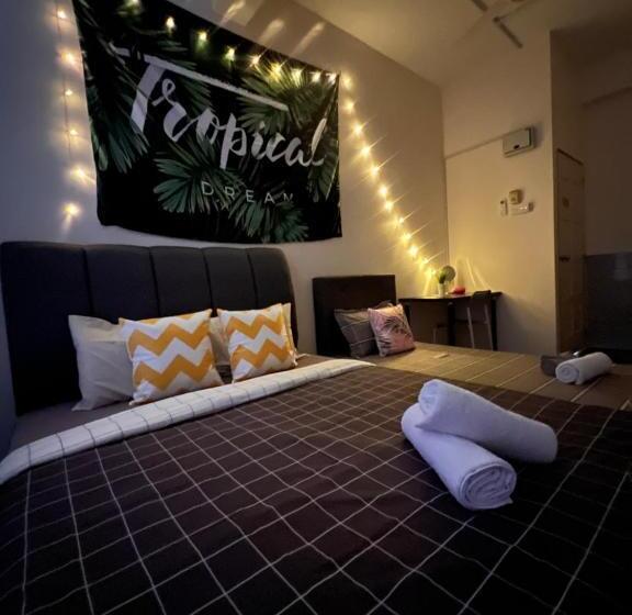 Общежитие Room1#ig Theme Bargainous#shared Bathroom#3pax#2min Kek Lok Si