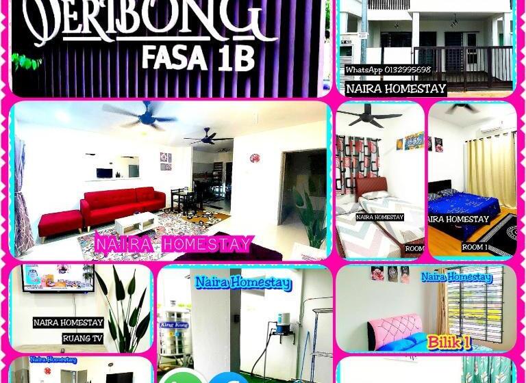 膳宿费 Naira Homestay Kota Bharu ,wakaf Che Yeh 4 Bilik 3 Aircond
