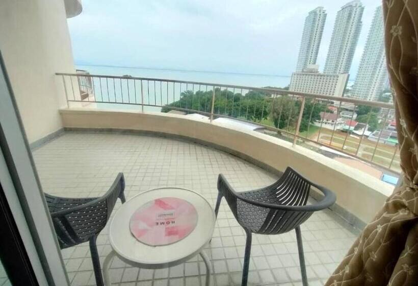 膳宿费 Seaview Deluxe@rainbow Paradise Tg Bungah 4 6pax