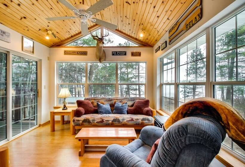 Lakefront Minnesota Home W/ Deck, Dock & Fire Pit