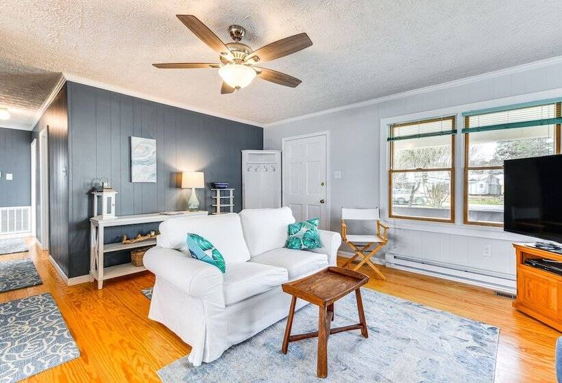 Riverfront Colonial Beach Home W/ Private Beach!