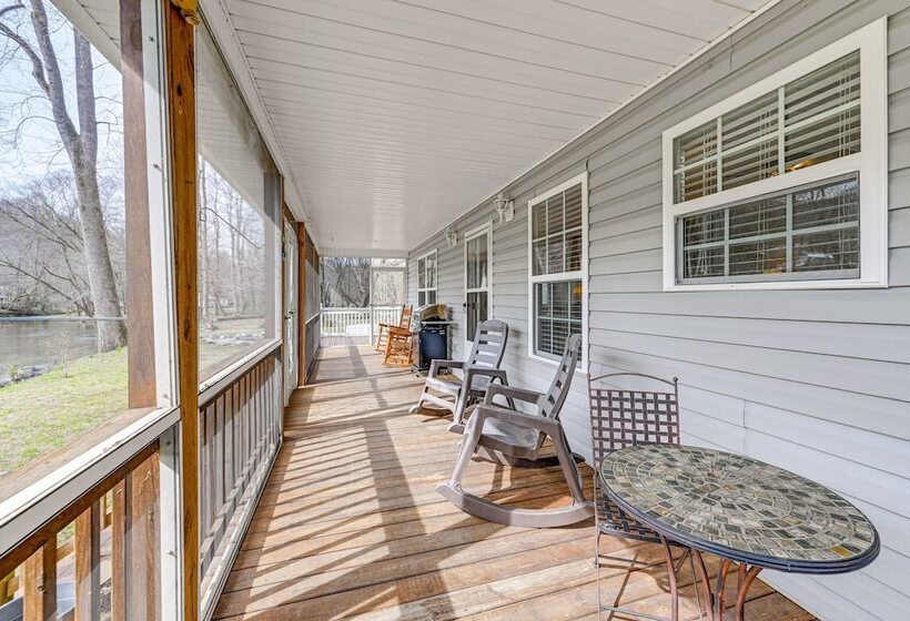 Idyllic Creekside Hayesville Home W/ Fire Pit