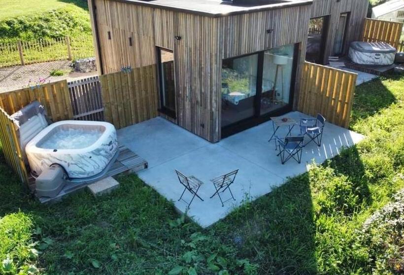 민박 Les Tiny House Du Mas De Mont