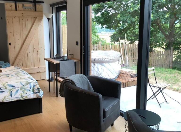 민박 Les Tiny House Du Mas De Mont
