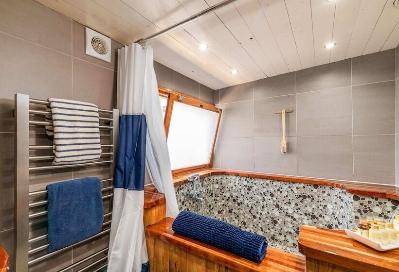 هتل Luxury Canary Wharf House Boat