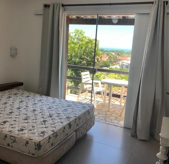 Flat Geribá Com Linda Vista, 500 Metros Da Praia