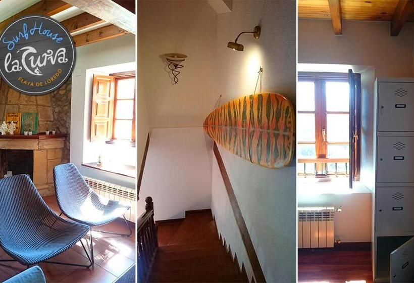 مبيت وإفطار La Curva Surfhouse   Hostel