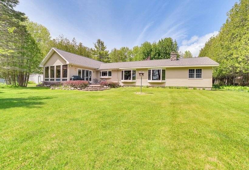 Cheboygan Home W/ Private Boat Dock On Burt Lake!