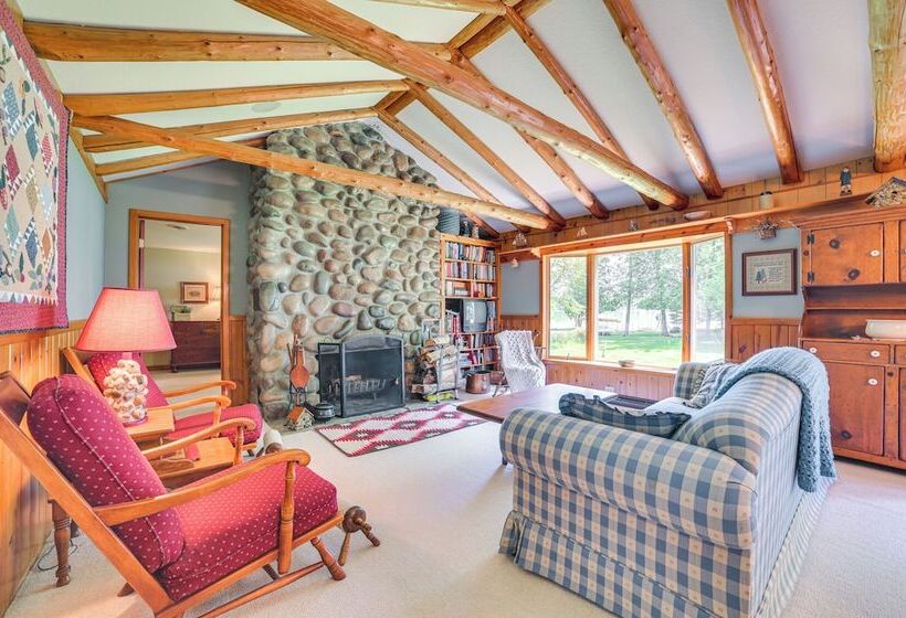 Cheboygan Home W/ Private Boat Dock On Burt Lake!