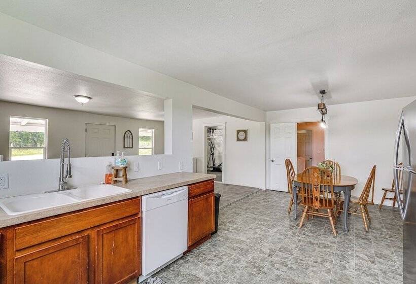 Fire Pit & Grill: Pet Friendly Lake Ozark Cabin!