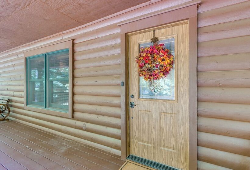 Rogers Cabin On 17 Acres W/ Wraparound Deck!