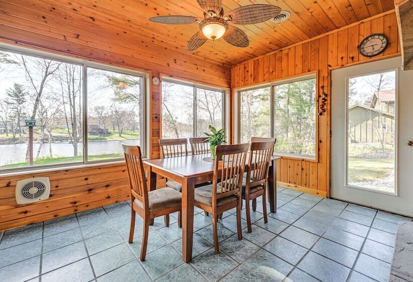 Lake Wissota Home W/ Private Dock + Fire Pit!