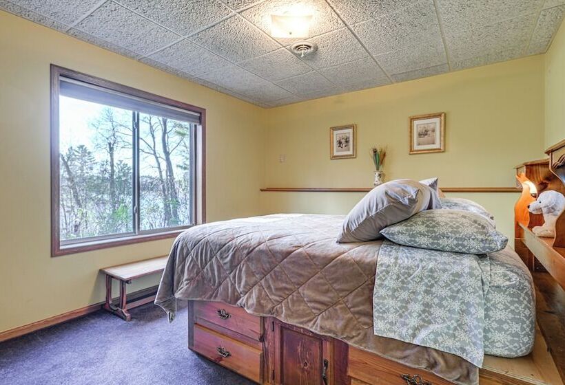 Lake Wissota Home W/ Private Dock + Fire Pit!