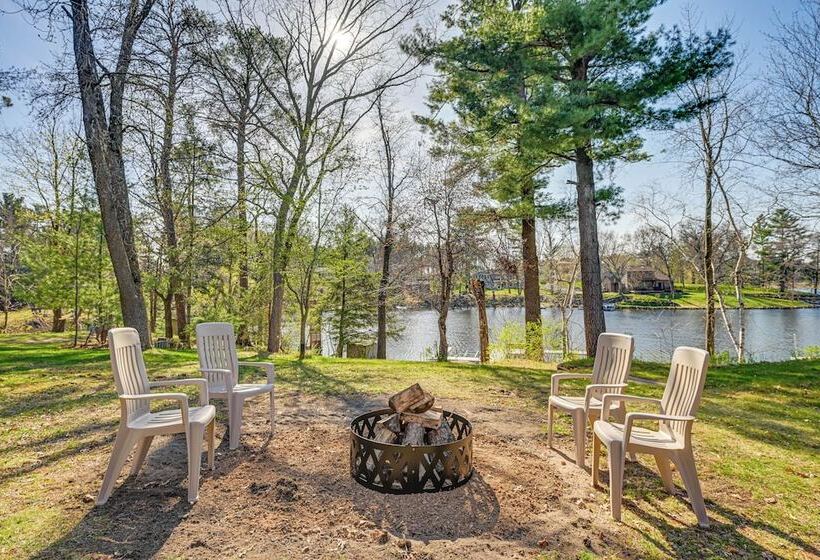 Lake Wissota Home W/ Private Dock + Fire Pit!