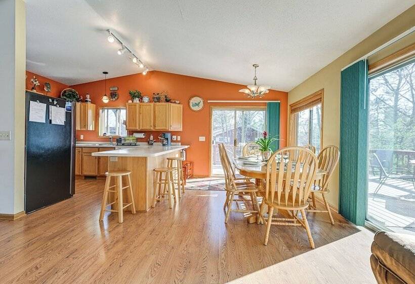 Lake Wissota Home W/ Private Dock + Fire Pit!