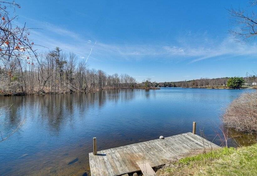 Lakefront Maine House ~ 4 Mi To Colby College