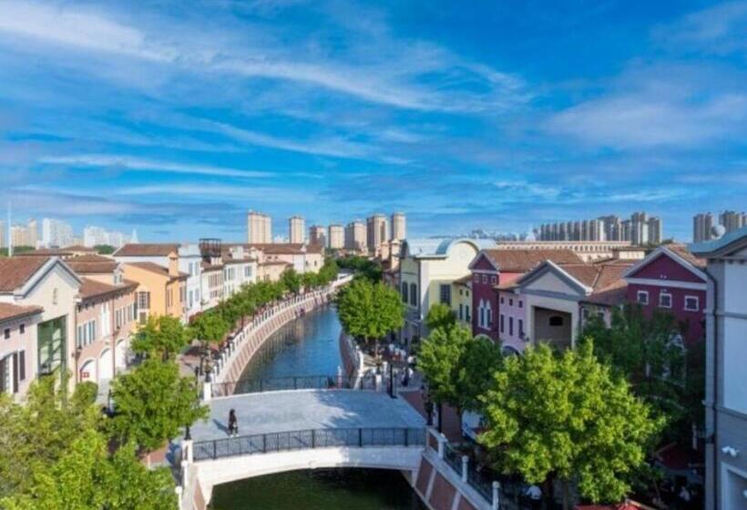 בית מלון כפרי Greentree Inn Tianjin Wuqing Development Zone Wanda Plaza
