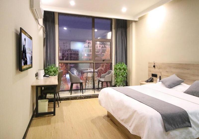 בית מלון כפרי Greentree Inn Shandong Zaozhuang Tengzhou Fuqian Road Longquan Square Business