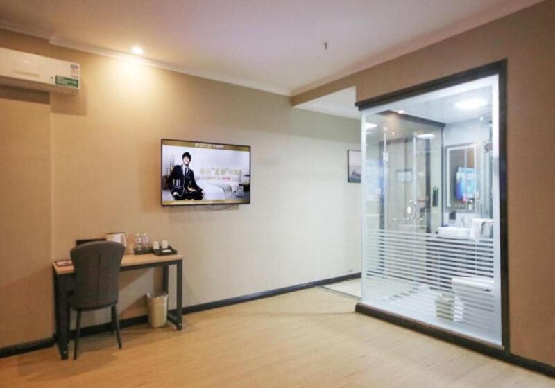 בית מלון כפרי Greentree Inn Shandong Zaozhuang Tengzhou Fuqian Road Longquan Square Business