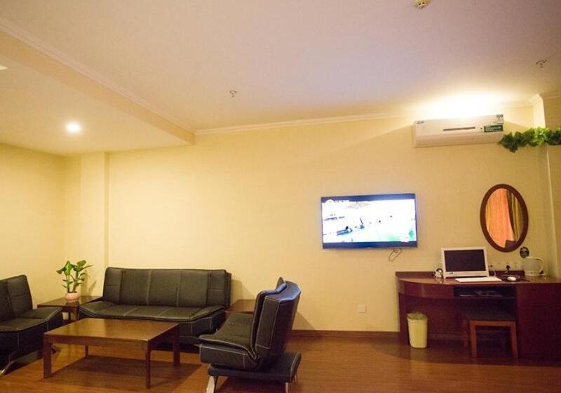 בית מלון כפרי Greentree Inn Shandong Zaozhuang Tengzhou Fuqian Road Longquan Square Business