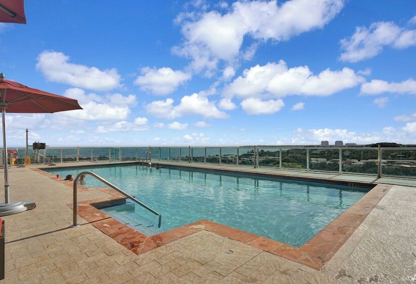 Beautiful Blue Gold Studio Ocean View