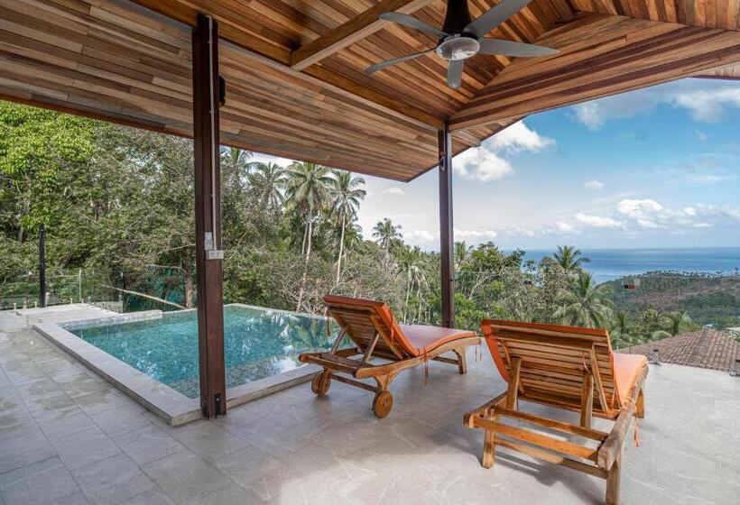 بنسيون 2br Modern Balinese Pool & Sea View Villa #9