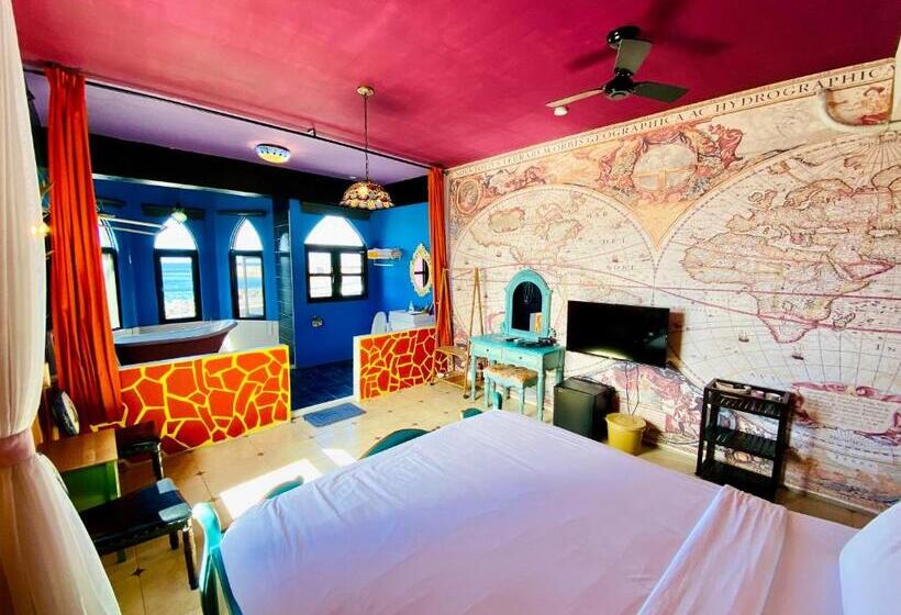 تختخواب و صبحانه 綠島寧靜海潛水 城堡館 Twinkleocean Diving Hostel