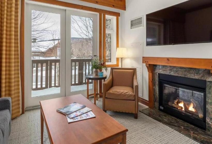 استراحتگاه 1216 The Lodge At Spruce Peak Ski In Ski Out Studio Spruce Peak Village Views 2nd Floor