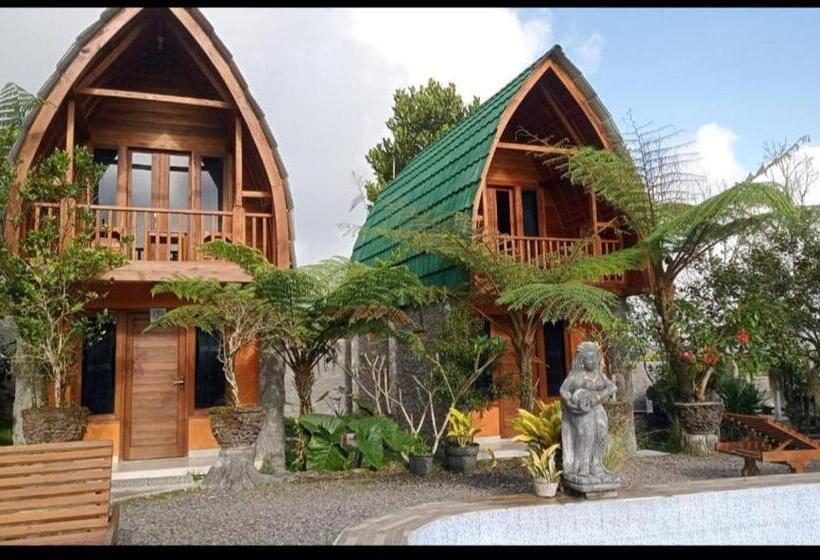تختخواب و صبحانه Sandan Agsro Resort Bungalow Kamar Kayu