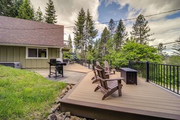 Tree Lined Hayden Home W/ Hot Tub & Lake Views!