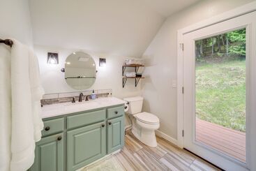 Tree Lined Hayden Home W/ Hot Tub & Lake Views!
