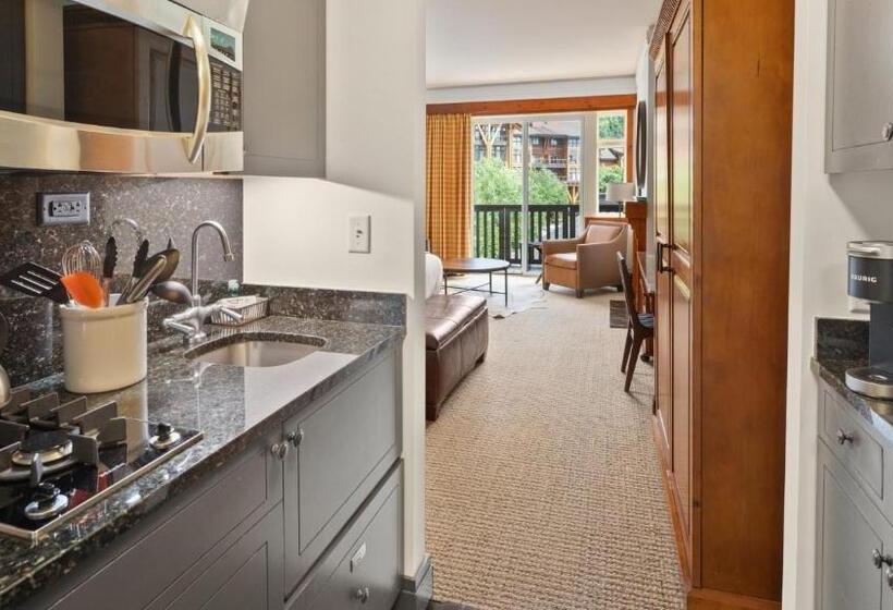 استراحتگاه 319 Lodge At Spruce Peak Ski In Ski In Ski Out King Studio