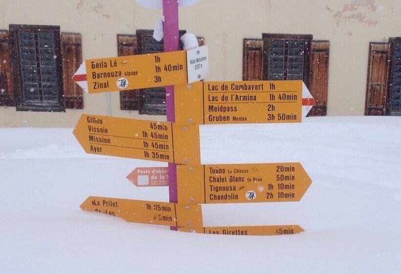 فندق Hôtel Weisshorn Sur St Luc 2337m